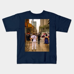 Midtown Street Manhattan New York City Kids T-Shirt